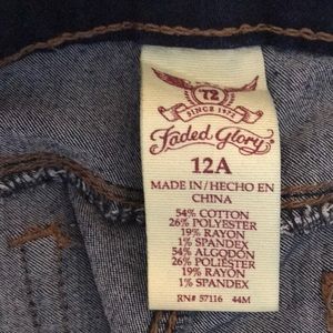 Faded Glory Jeans Straight Leg